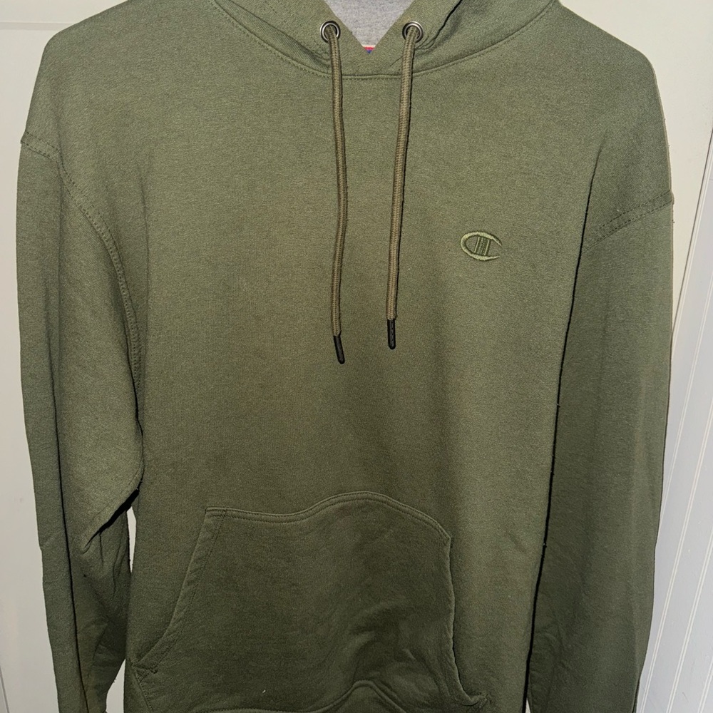 Champion Men's Green Hoodie